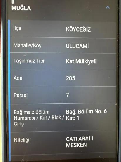 Im Ulucami Viertel von Köyceğiz zum Verkauf 3+1 Dach Duplex