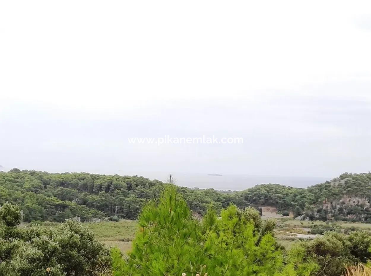 Mugla Ortaca Sar-Germe 880 M2 Voll Meer Und Natur Blick Grundstück Zu Verkaufen