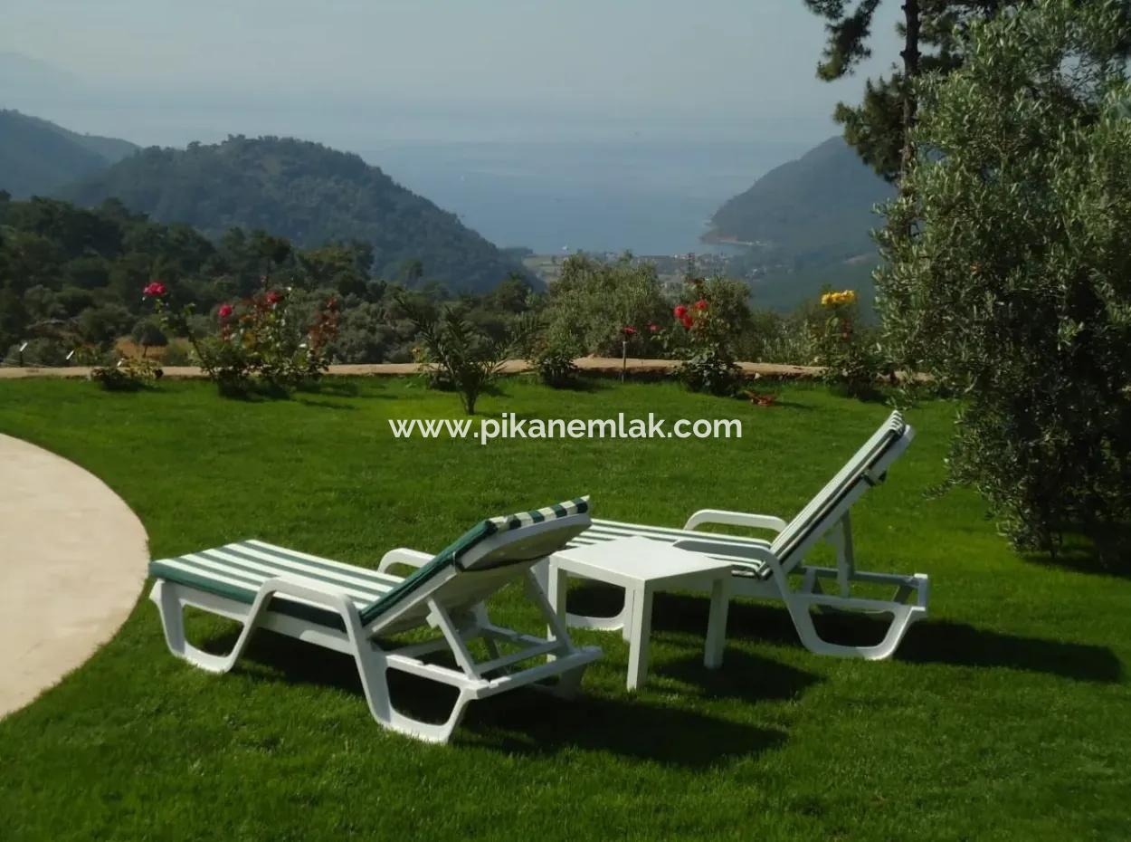 130 M2, 3 1 Villen Zum Verkauf In 5128 M2 Grundstück Mit Meerblick In Köyceğiz Ekincik