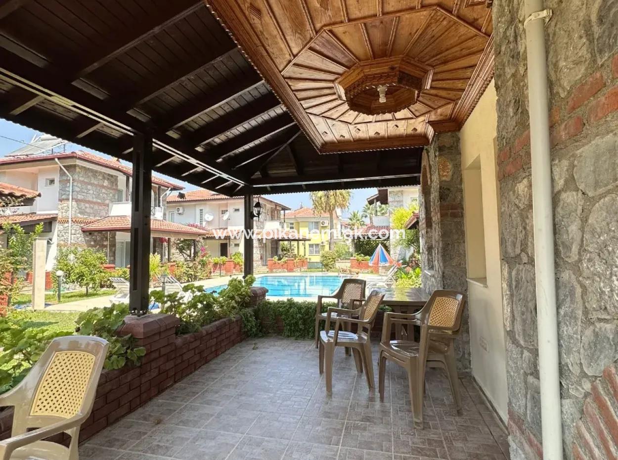 3 1 Unabhängige Möblierte Steinvilla Zur Miete In Einer Anlage Von 6 Villen In Dalyan, Muğla