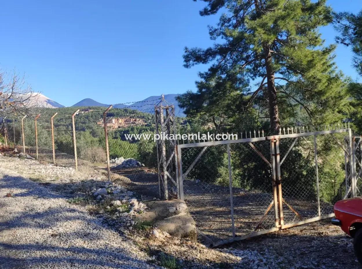 120 M2, 3 1 Einstöckiges Haus Zum Verkauf Auf 8500 M2 Land Mit Meer- Und Naturblick In Antalya Finike Alacadağ