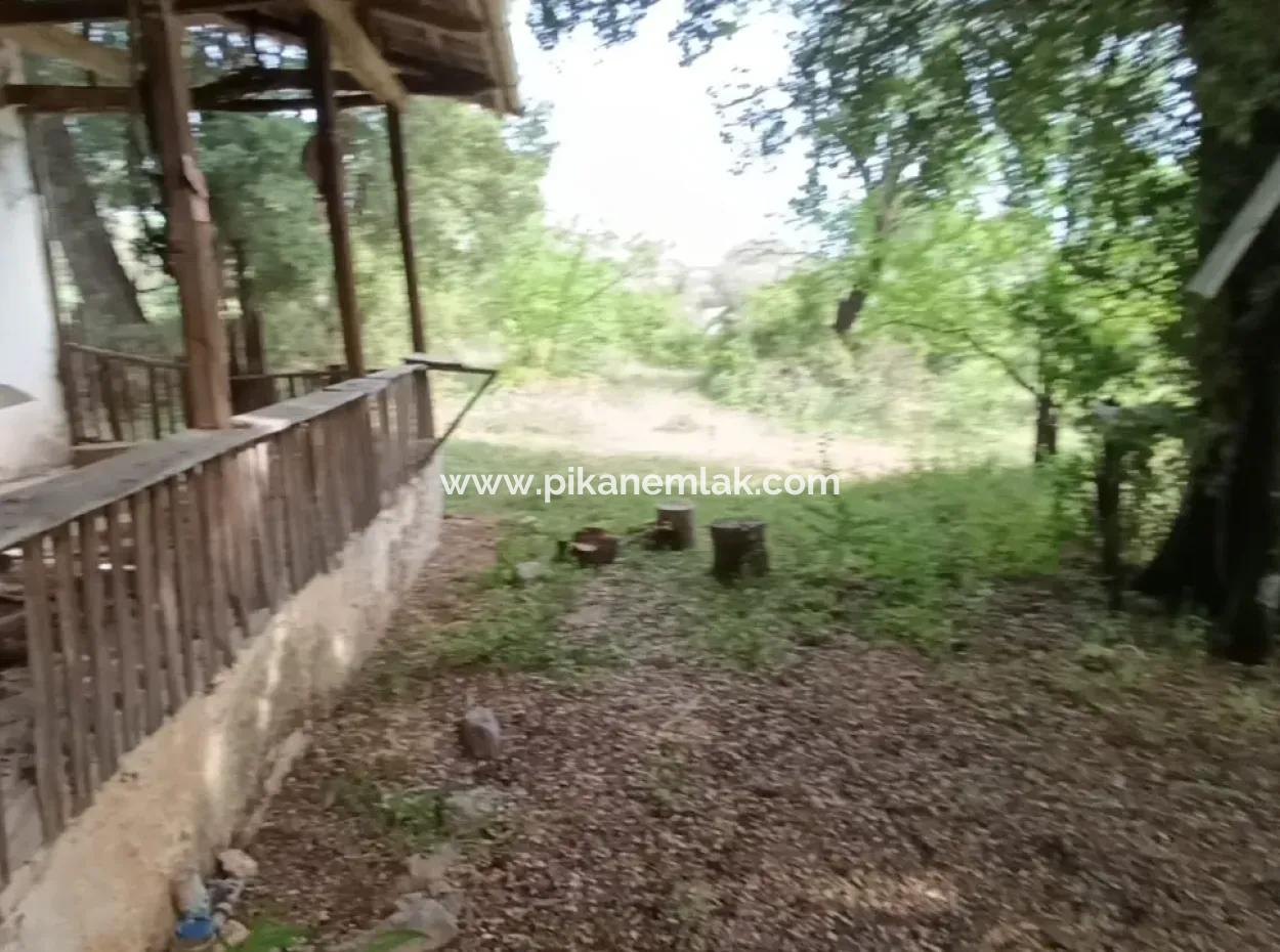 1228 M2 Grundstück Und Kargir Haus Zu Verkaufen In Muğla Menteşe Yaraş, Dorf In Dorf.   