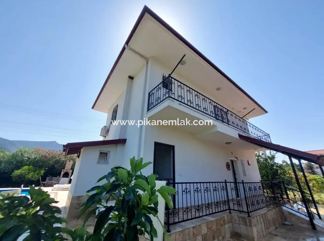 Freistehende Villa Mit Pool Zum Verkauf In Dalyan – 3 1 Duplex Mit Wärmepumpe