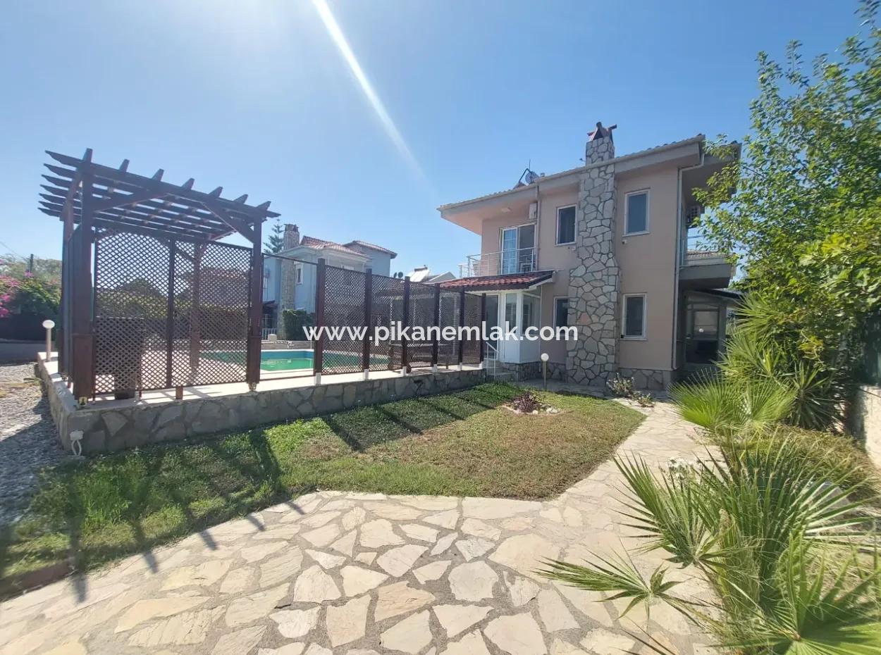 Möblierte 3 1 Winter Balkon Villa Mit Freistehendem Pool In Dalyan Zu Vermieten