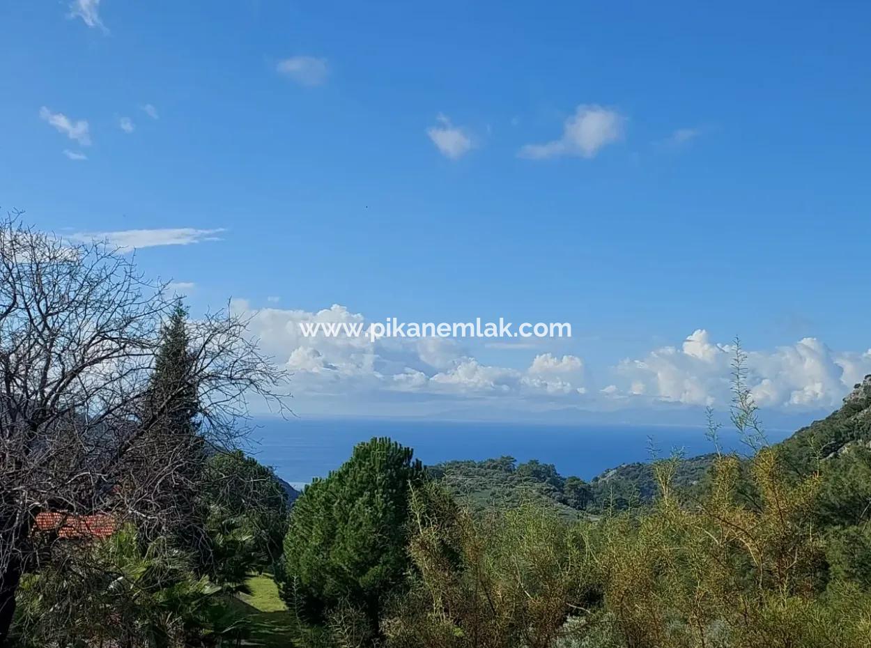 Ortaca Gökbel Abgetrenntes 2.640 M² Land Mit Meerblick Zum Verkauf