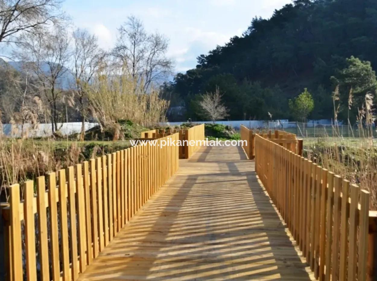 Grundstück Zu Verkaufen In Göcek In Der Nähe Des Strandes, Mit Einem Projekt Inlice