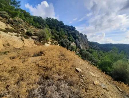 Muğla Dalyan Gökbelde 7 270 M2 Freistehende Eigentumsurkunde Land Mit Meer- Und Seeblick Zum Verkauf