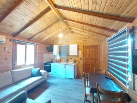 Muğla Ortaca Gökbel Doga Mit Schwimmbad 1 1 Holzmöblierter Bungalow Zu Vermieten