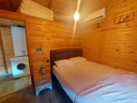 Muğla Ortaca Gökbel Doga Mit Schwimmbad 1 1 Holzmöblierter Bungalow Zu Vermieten