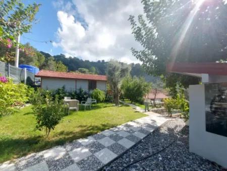 Muğla Ortaca Gökbel Doga Mit Schwimmbad 1 1 Holzmöblierter Bungalow Zu Vermieten