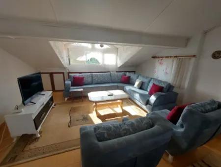 Möblierte 2 1, 70M2, Penthouse-Wohnung Zu Vermieten Im Zentrum Von Dalyan, Muğla
