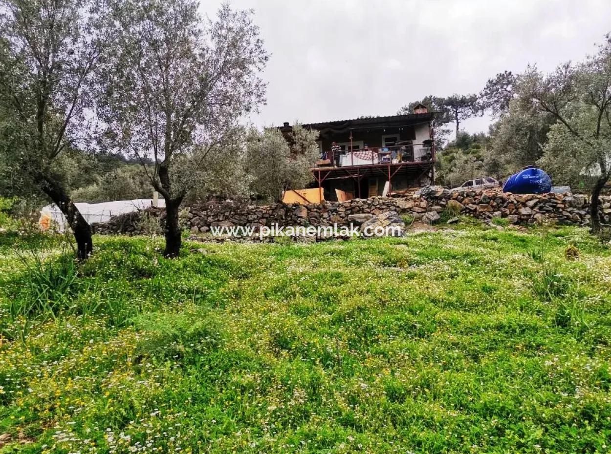 Detached Village House In Nature For Sale In Fethiye Gocek Taşbasi