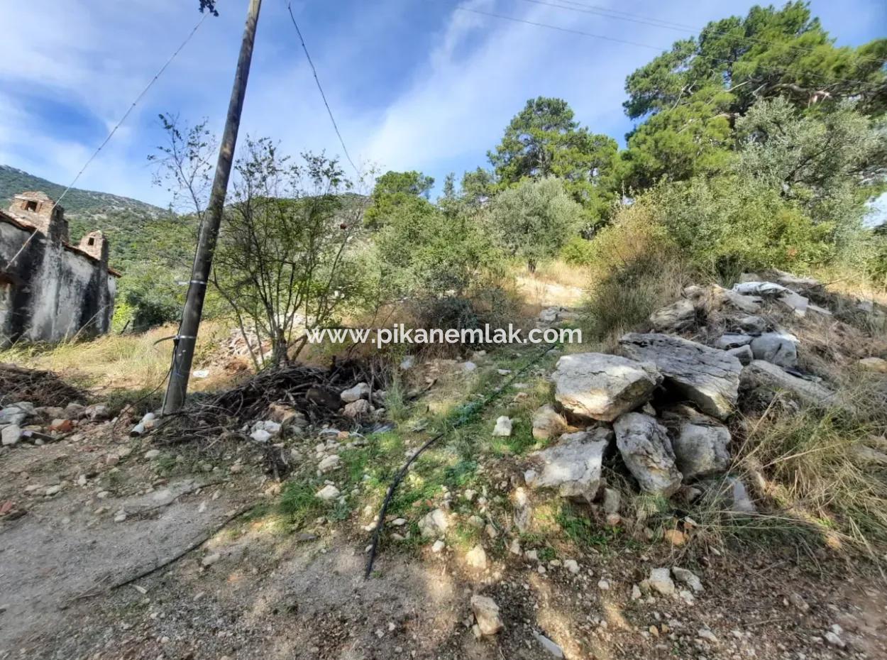 Sea View House For Sale In Gocek Gokceovacik And 246 M2 Land