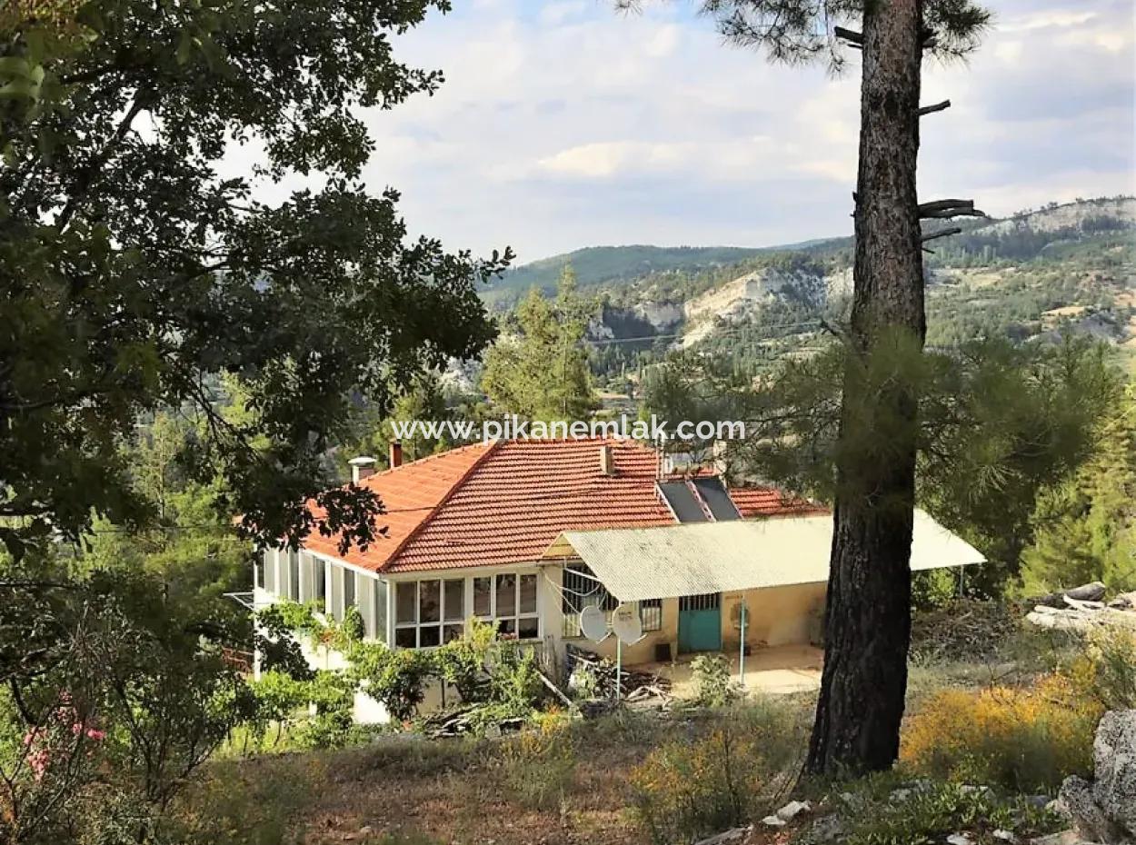 Land With 2 Houses In Denizli Çameli Ericek For Sale