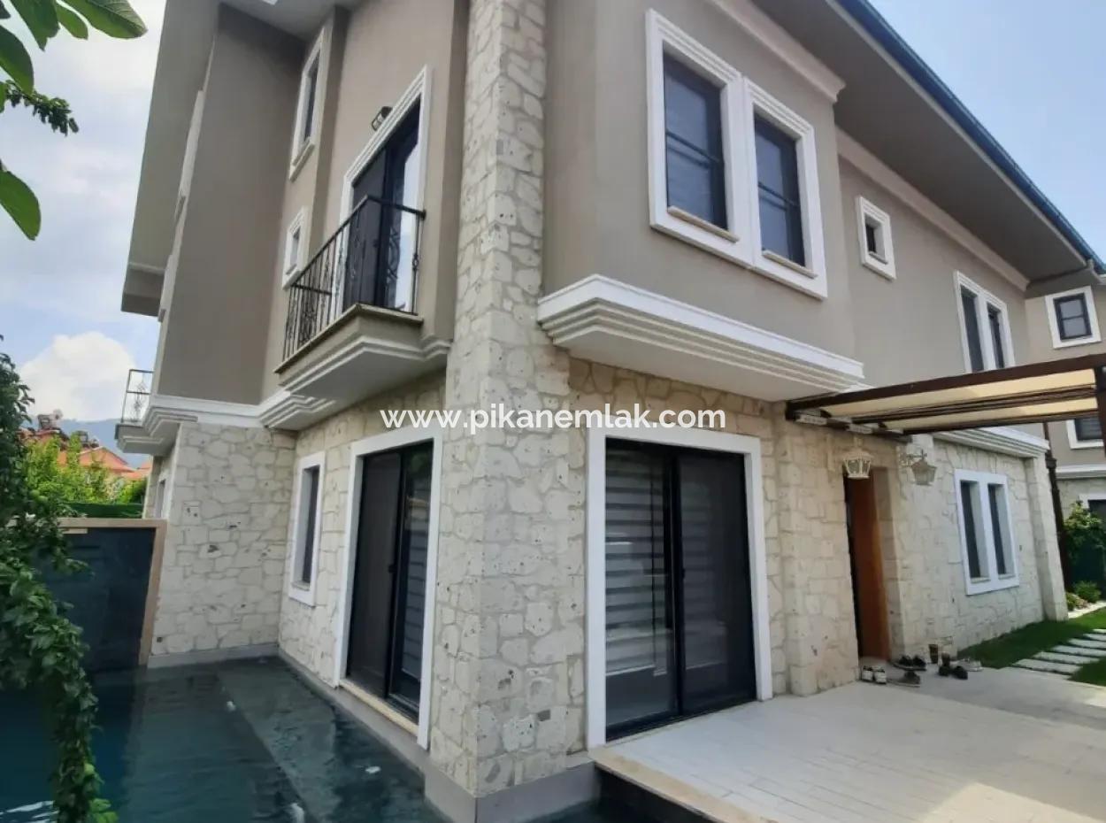 Flat, Furnished 5 1 Luxury Villa With Swimming Pool For Sale In Dalyan, Mugla