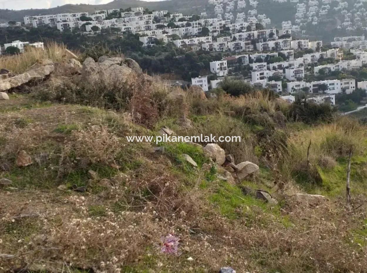 Plot With Sea Views For Sale In Bodrum Bitez