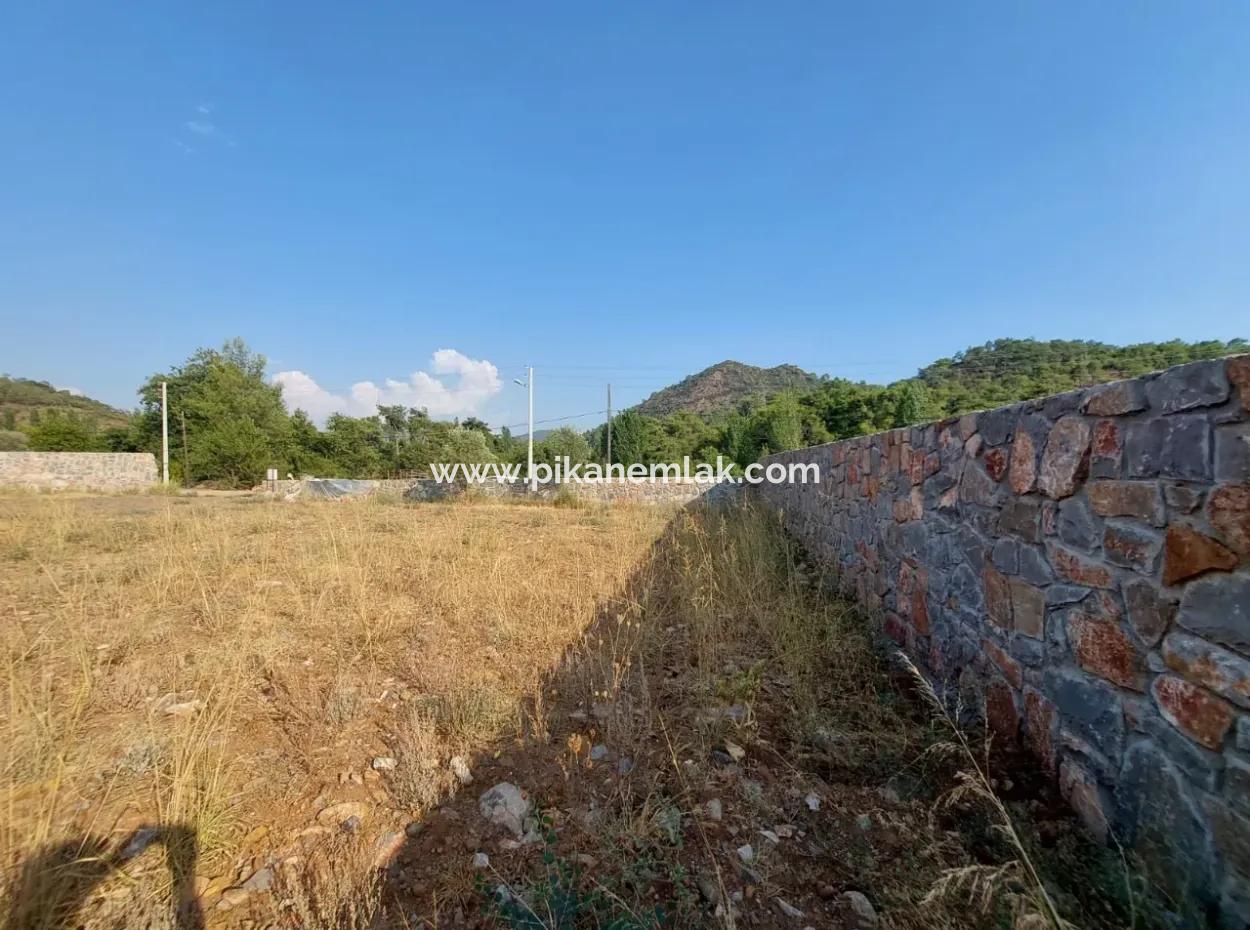 Detached 1 000 M2 Construction License Ready Land For Sale In Köyceğiz Beyobasi