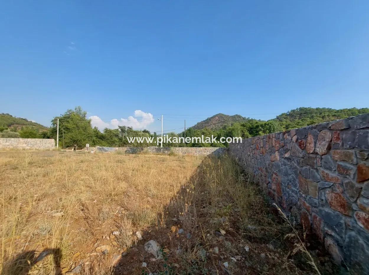Detached 1 000 M2 Construction License Ready Land For Sale In Köyceğiz Beyobasi