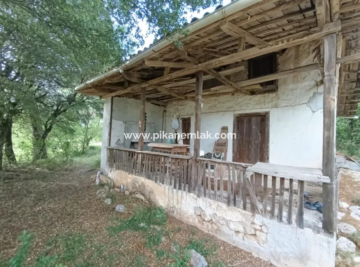 1228 M2 Land And Kargir House For Sale In Muğla Menteşe Yaraş, Village In Village.   