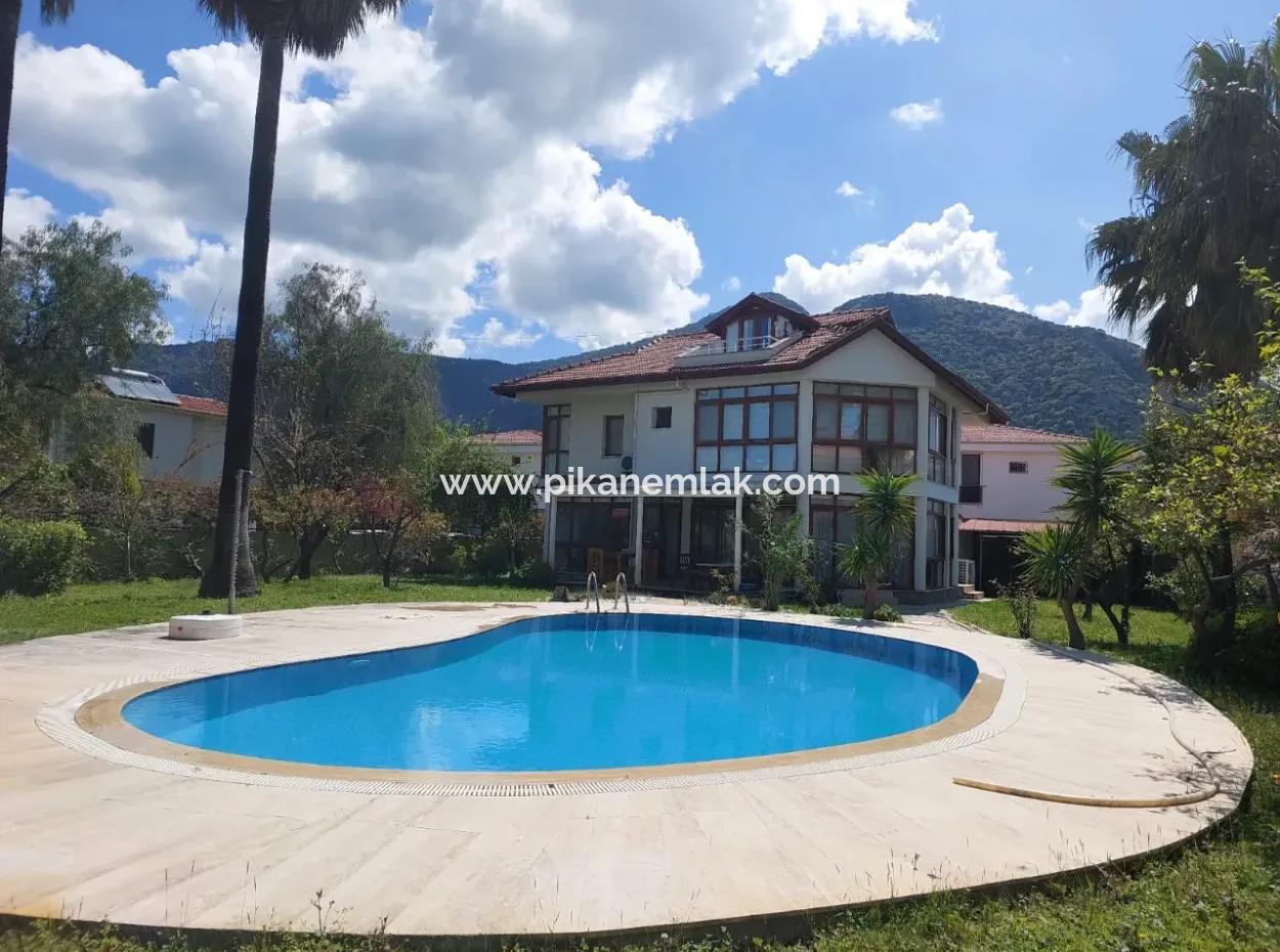 200 M2 5 1 Detached Triplex With Swimming Pool On 1.000 M2 Plot In Ortaca Dalyan