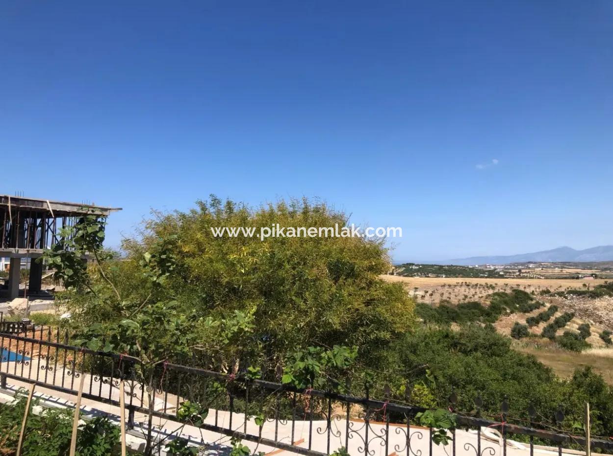 Didim Hisarda, 220 M2, 3 In 1 Duplex With Sea View For Sale Or Clearing With Land