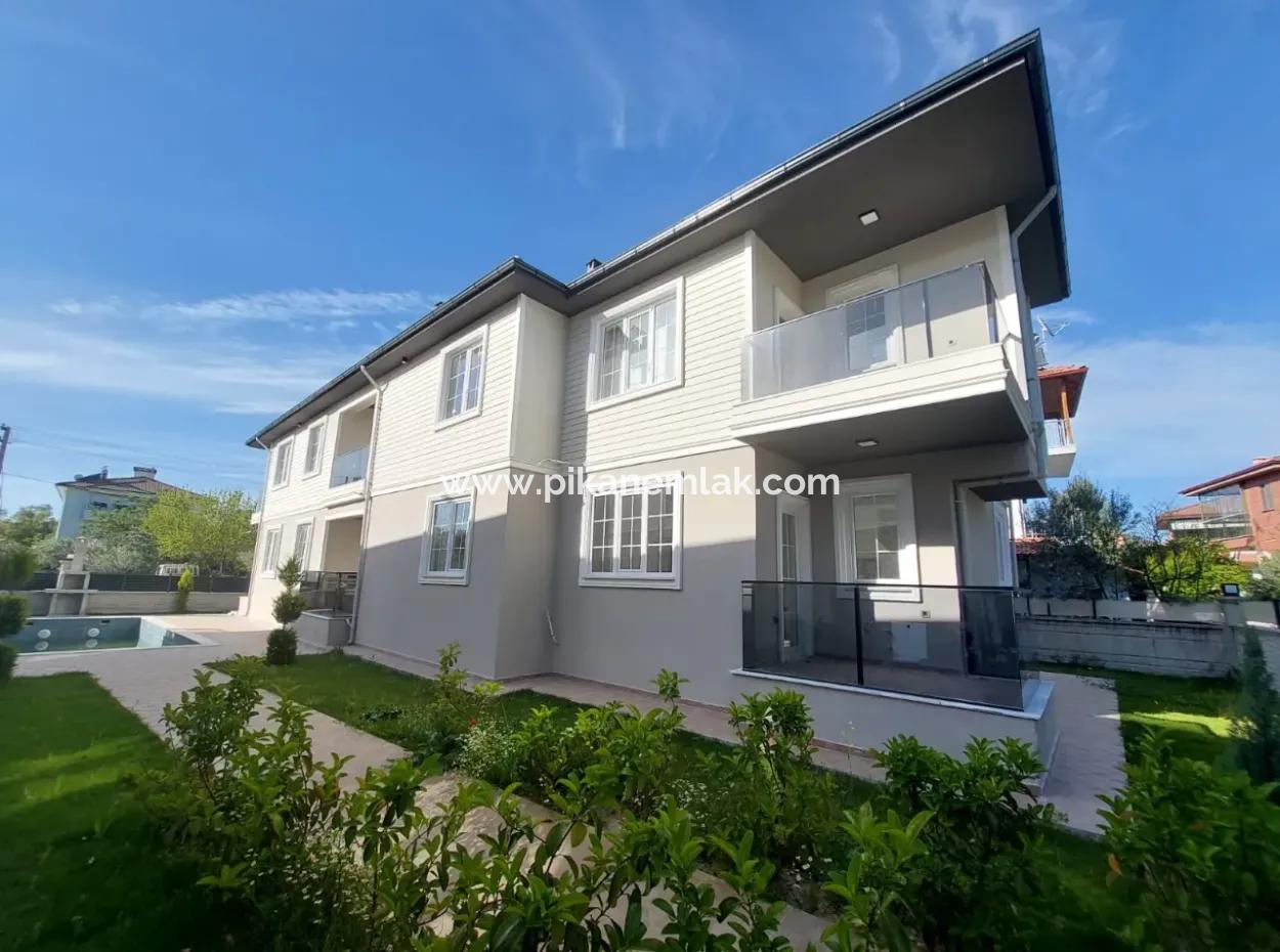 1 1 Zero Ground Floor Apartment With Swimming Pool In The Center Of Muğla Ortaca For Rent