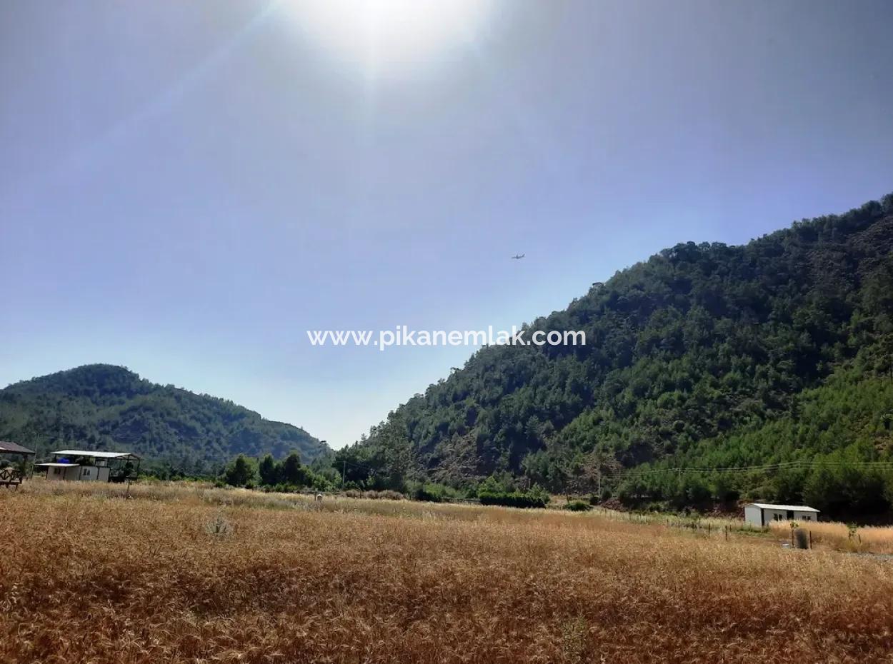 454 M2 Detached Land With Title Deed For Sale In Dalaman Karacaağaç