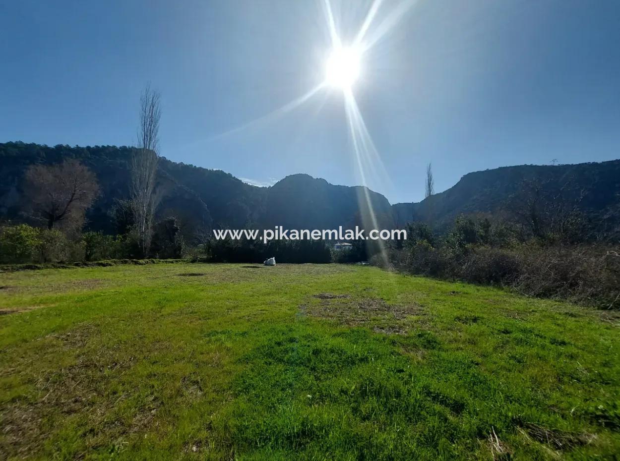 Ortaca Okçular Mountain And Nature View 2.000 M2 Plot, 4 1 200 M2 Detached House For Sale