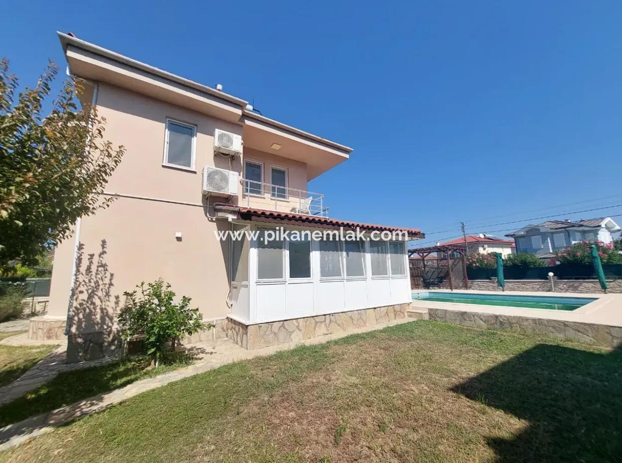 Furnished 3 1 Winter Balcony Villa With Detached Swimming Pool In Dalyan For Rent