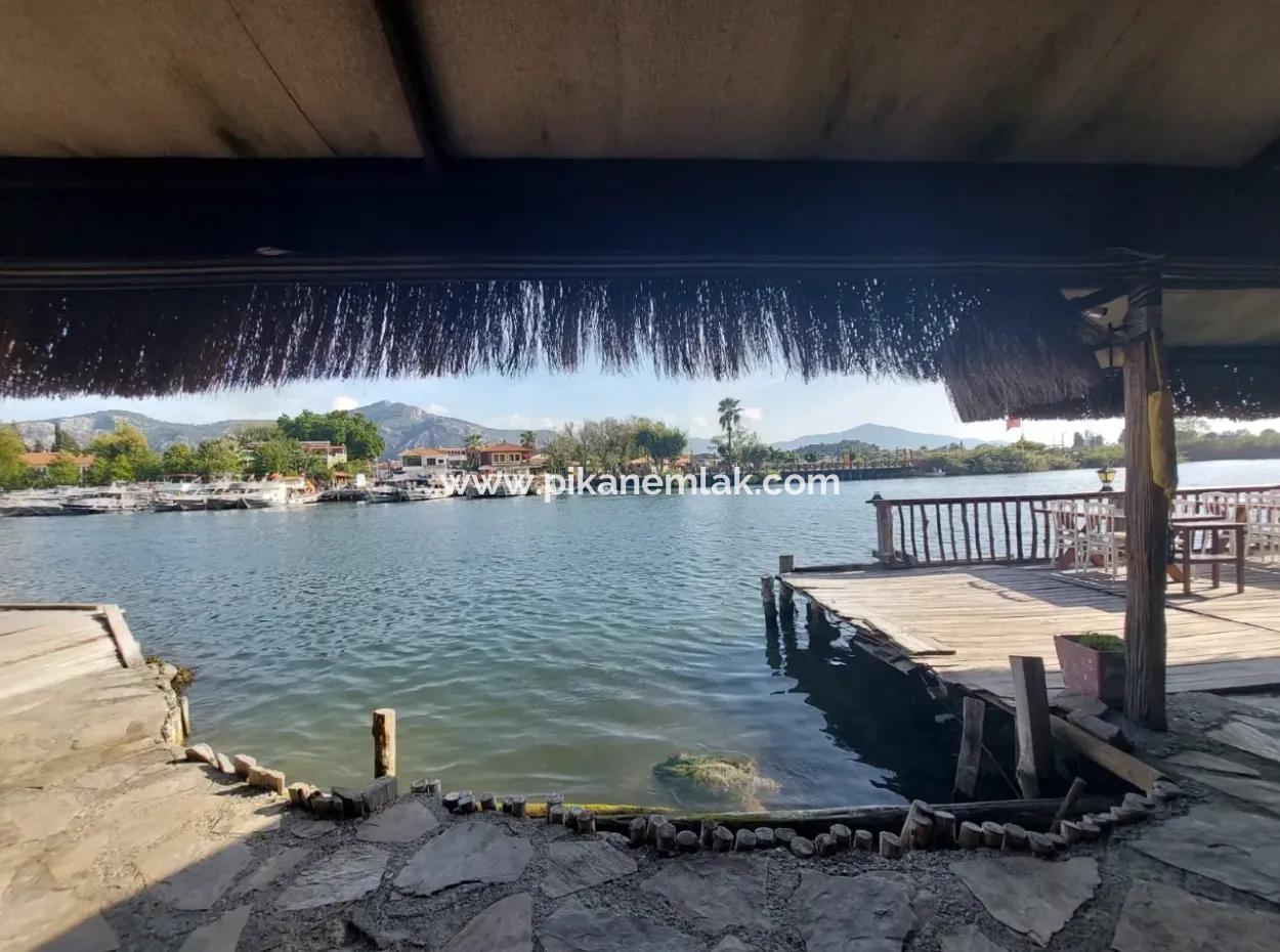 Köyceğiz Çandır Dalyan Canal Zero 865 M2 House And Restaurant For Sale