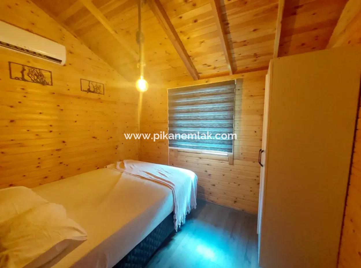 Muğla Ortaca Gökbel Doga With Swimming Pool 1 1 Wooden Furnished Bungalow For Rent