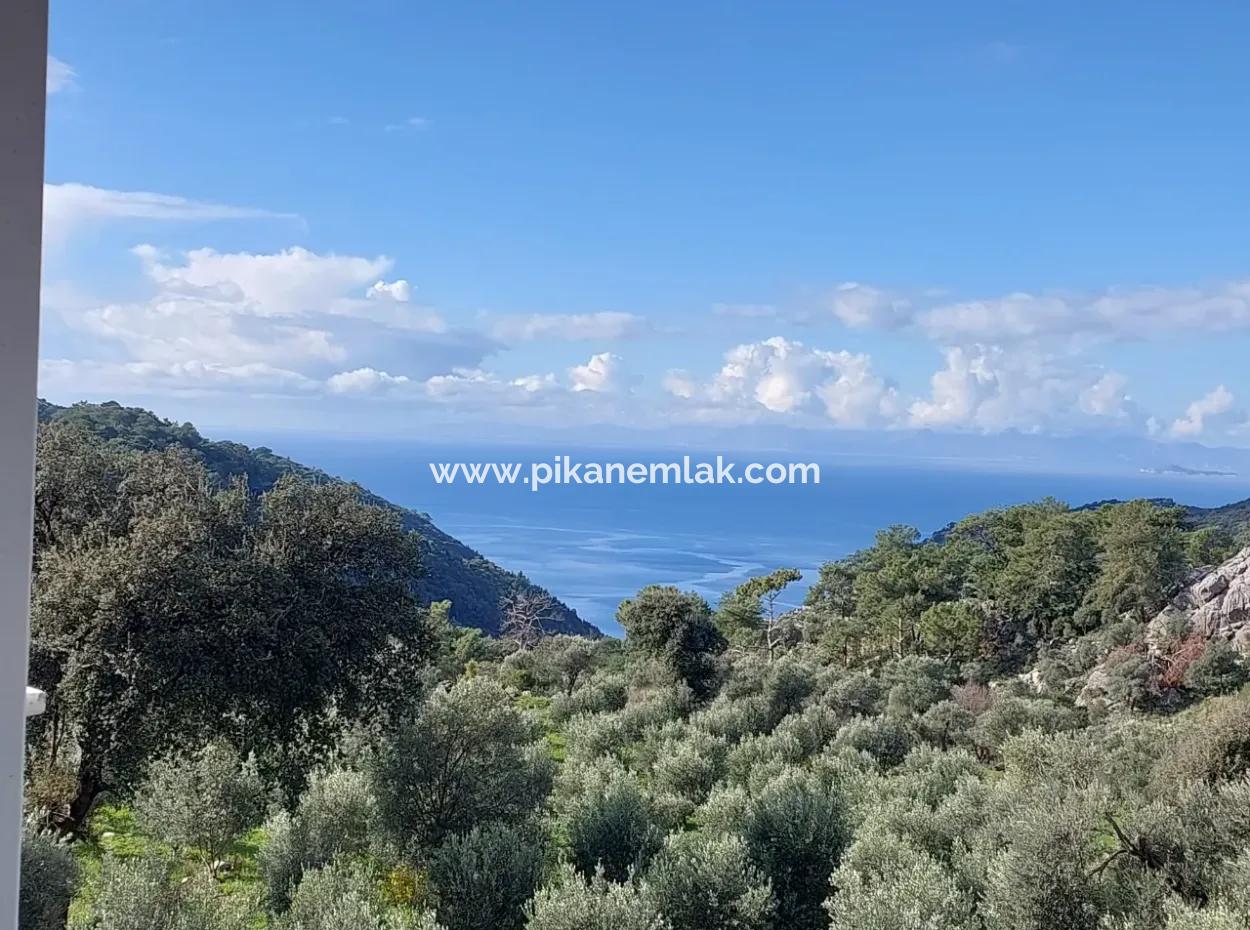2 Detached Flats With Sea View In Gökbel, Muğla Dalyan For Rent