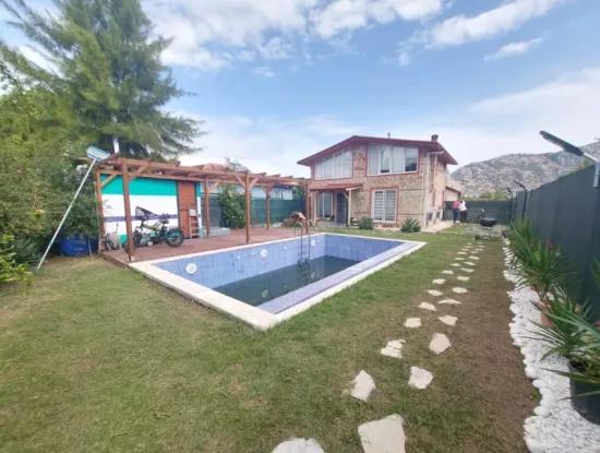 3 1 Furnished Duplex For Rent On A 350 M2 Plot In Muğla Dalyan