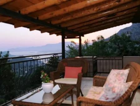 Mugla Dalyan Gökbel Holiday Pleasure In Villa With Swimming Pool Overlooking The Sea