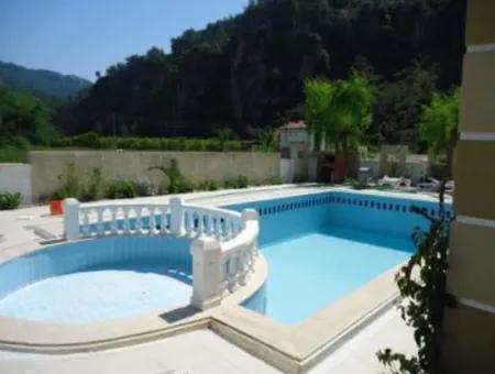 Mugla Dalyan Archers 1+ 1 Full Furnished Luxury Apartment With 55 M2 Common Swimming Pool For Sale