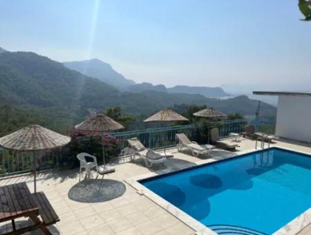 Muğla Dalyan Gökbelde Sea View Detached Furnished Villa For Rent