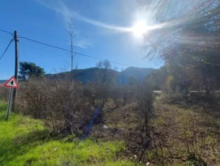 1000 M2 Land Front To The Main Road In Ortaca Okçular For Sale