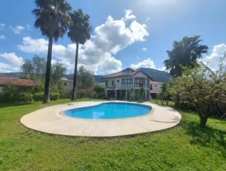 For Sale 200 M2 5 In 1 Detached Triplex With Swimming Pool On A 1.000 M2 Plot In Ortaca Dalyan.