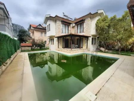Furnished 3 1, 2 Duplexes With Swimming Pool On A 700 M2 Plot In Dalyan, Muğla