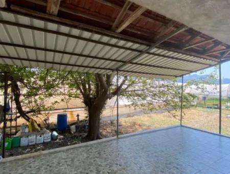 Detached House And Greenhouse For Sale In 5200 M2 Field In Ortaca Eskiköy