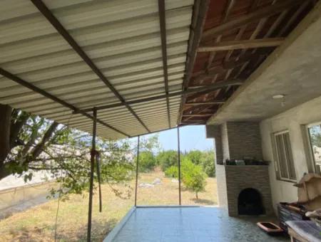 Detached House And Greenhouse For Sale In 5200 M2 Field In Ortaca Eskiköy
