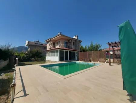 Furnished 3 1 Winter Balcony Villa With Detached Swimming Pool In Dalyan For Rent