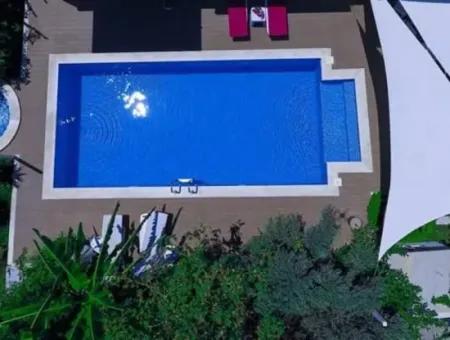 120 M2, 3 1 Furnished Villa With Swimming Pool In Muğla Dalyan 6 Months Rent