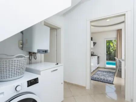 120 M2, 3 1 Furnished Villa With Swimming Pool In Muğla Dalyan 6 Months Rent