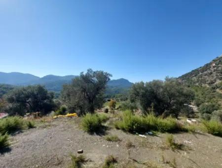 On 763 M2 Land In Ortaca Gökbel, Rough Construction 70 M2, 2 1 Prefabricated House For Sale