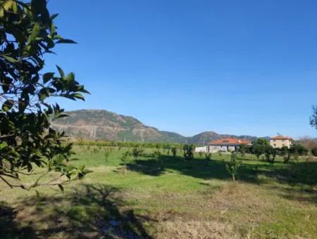 In Ortaca Okçular, A 1000 M2 Detached Land Is For Sale With 250 M2 Construction Rights Or Exchanged For 2-3 Flats From Ortaca