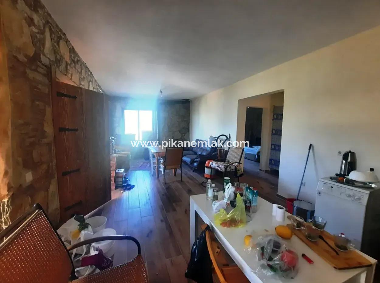 Muğla Dalyan Gökbelde Deniz Manzaralı Eşyalı Taş Ev Kiralık