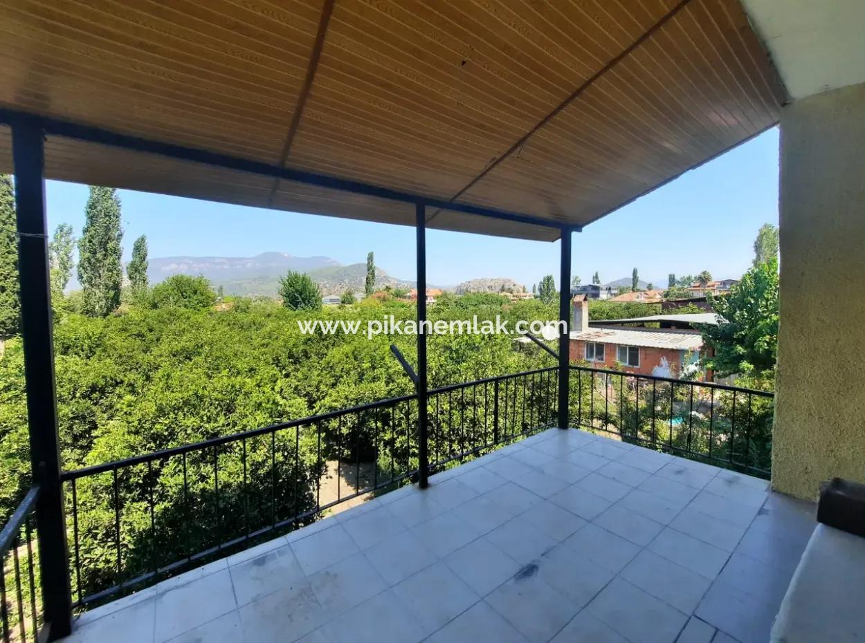 Muğla, Ortaca Dalyanda Müstakil Bahçe İçinde 2 Katlı Evin 2. Katı Kiralık