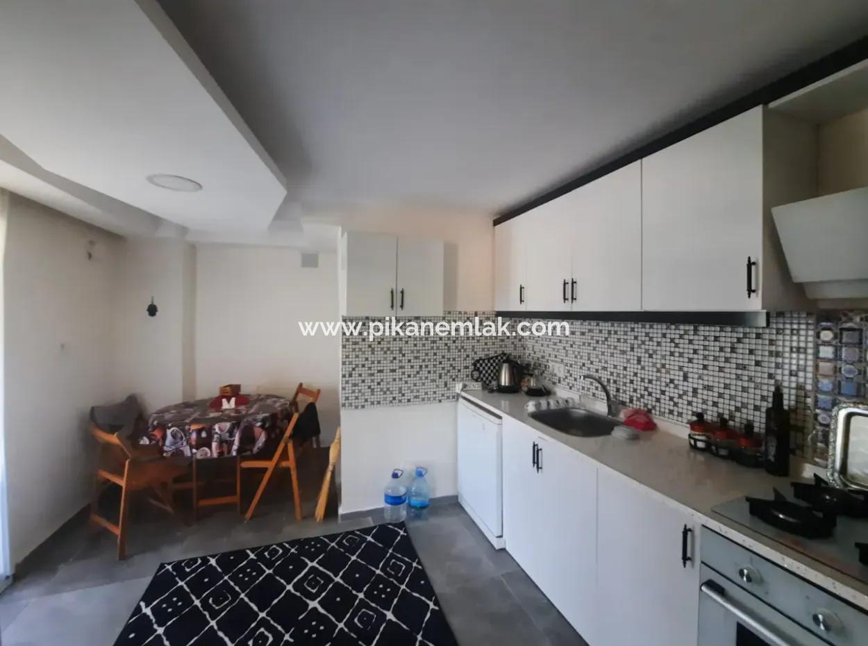 Mugla Okçularda 1+1 Eşyalı Bahçeli Daire Kiralık