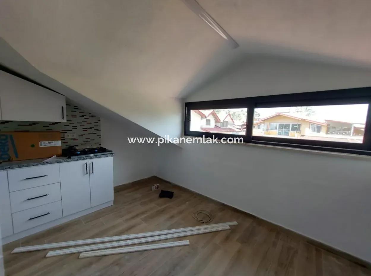 Muğla Ortaca Dalyanda Eşyalı 1+1 Sıfır  Çatı Katı Kiralık